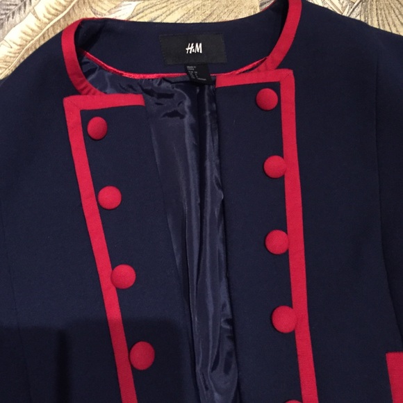 Navy crop jacket - Picture 3 of 3